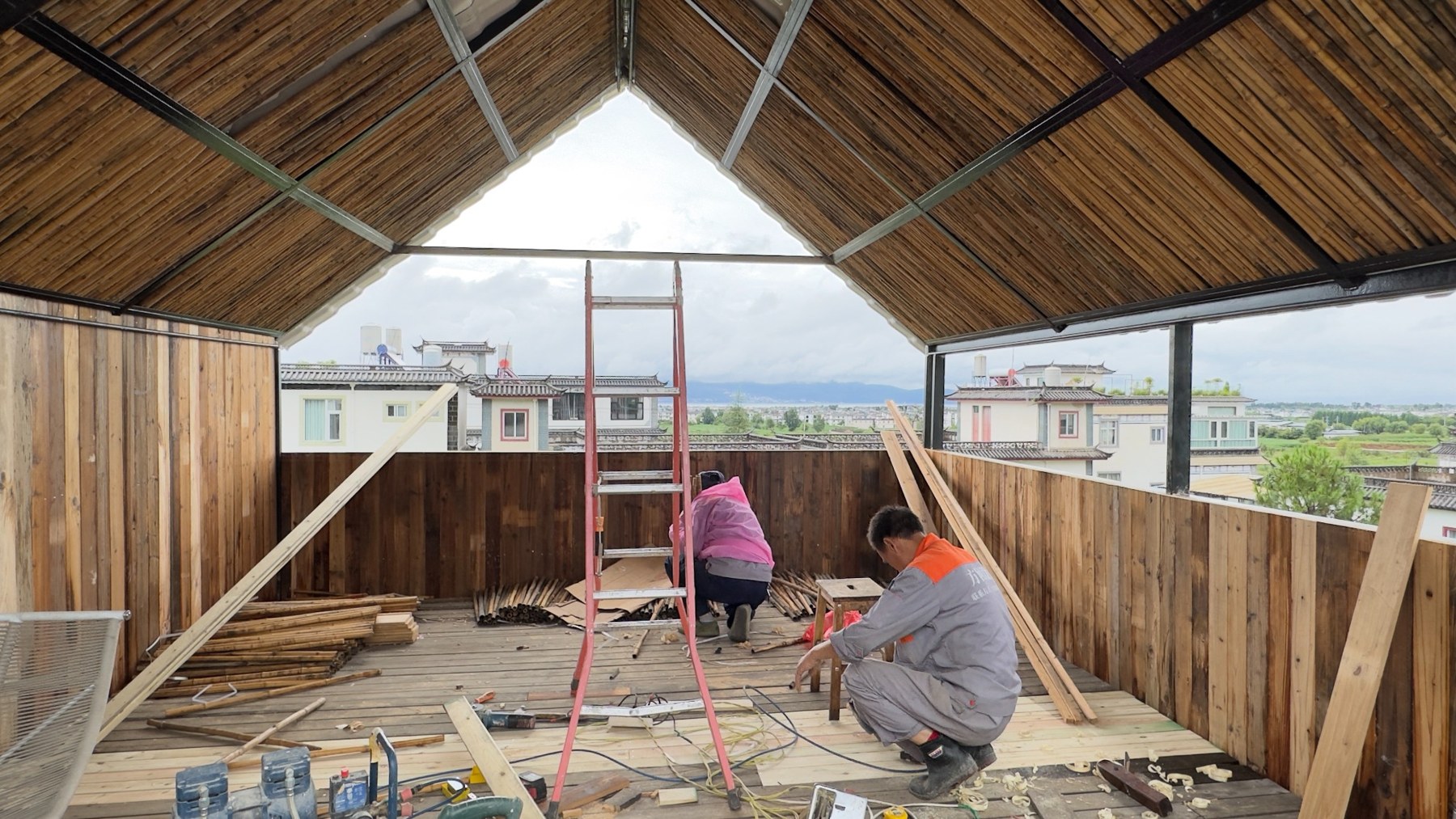 云顶半日茶室建设实景